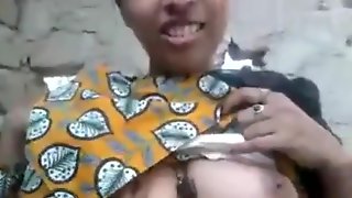 Having fun with my young maid