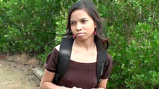 Cute Indian girl Amanda Putri picked up..