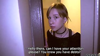 DEBT4k. Chick loves Apple gadgets so..