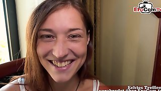 18 yo teen girl has fun with old geezer
