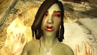 3D Orc Milf Decides To Fuck A Human..
