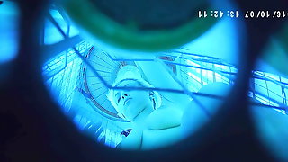 Hidden cam - Sexy blonde girl with big..