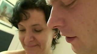 Mature fuck son