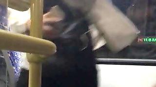 Public bus dick flash and she saw