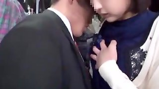 Asian train groped
