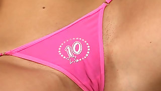 Adorable blonde Rita Rose slowly takes..